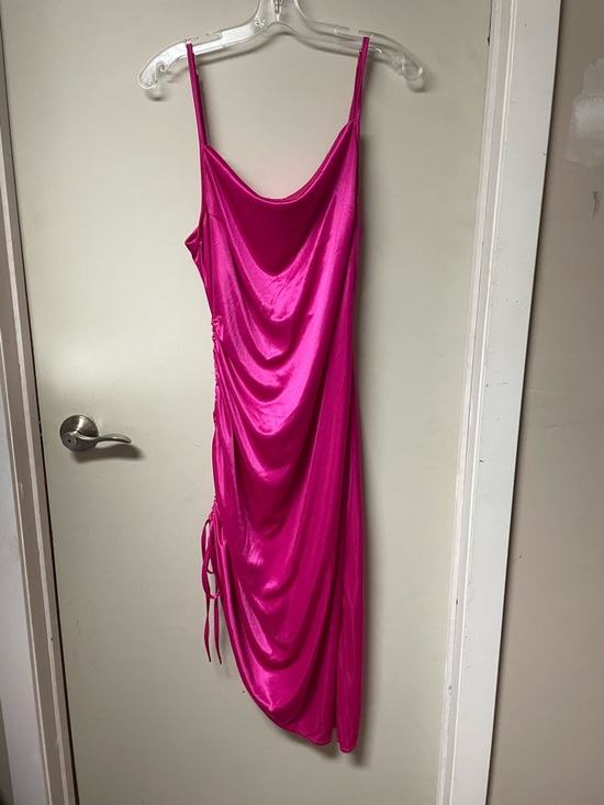 Dresses & Skirts - Hot Pink Satin Slip Dress